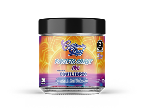 THC California Leaf Pacific Coast Gomitas Delta 9 Equilibrio 30mg 20PZ