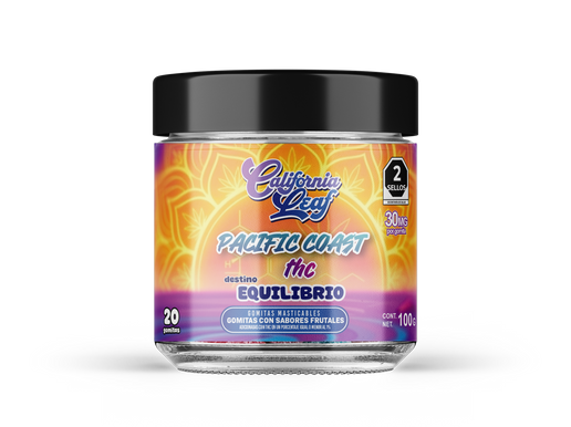 THC California Leaf Pacific Coast Gomitas Delta 9 Equilibrio 30mg 20PZ