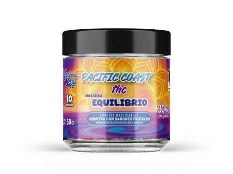 THC California Leaf Pacific Coast Gomitas Delta 9 Equilibrio 30mg 10PZ