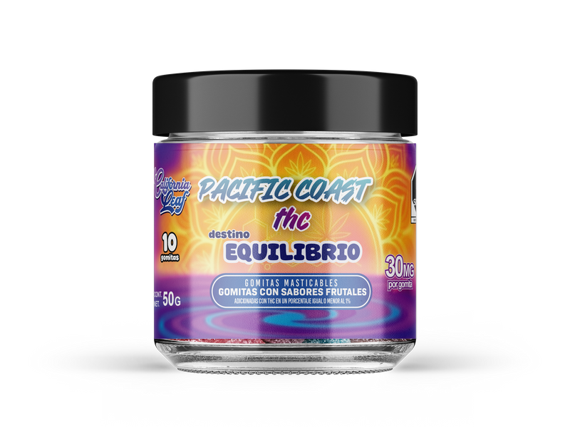 THC California Leaf Pacific Coast Gomitas Delta 9 Equilibrio 30mg 10PZ-1
