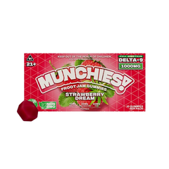Munchies 1000MG D9 Froot Jam Gummies Strawberry Dream-1