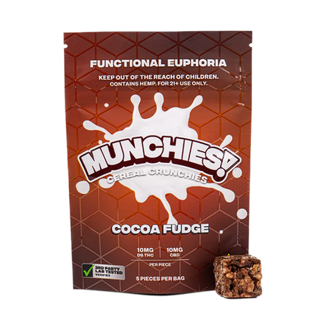 Delta Munchies 10MG Delta 9 Cereal Crunchies - Cocoa Fudge - 5 Piezas