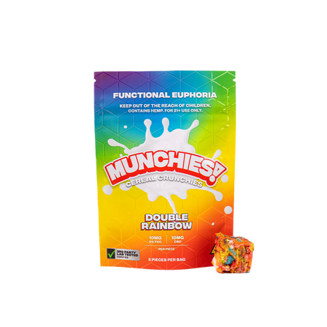 Delta Munchies 10MG Delta 9 Cereal Crunchies - Double Rainbow - 5 piezas