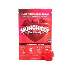 Munchies Functional Microdose Gummies - Love Gummies - Strawberry Splash - 5 piezas-1