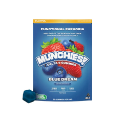 Munchies Euphoria D9 Gummy - Blue Dream - Sativa - Playful - 20 Piezas-1