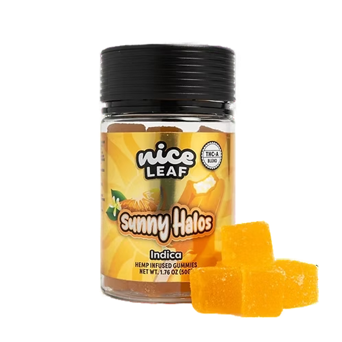 NICE LEAF SUNNY HALOS INDICA GUMMIES 20PZ