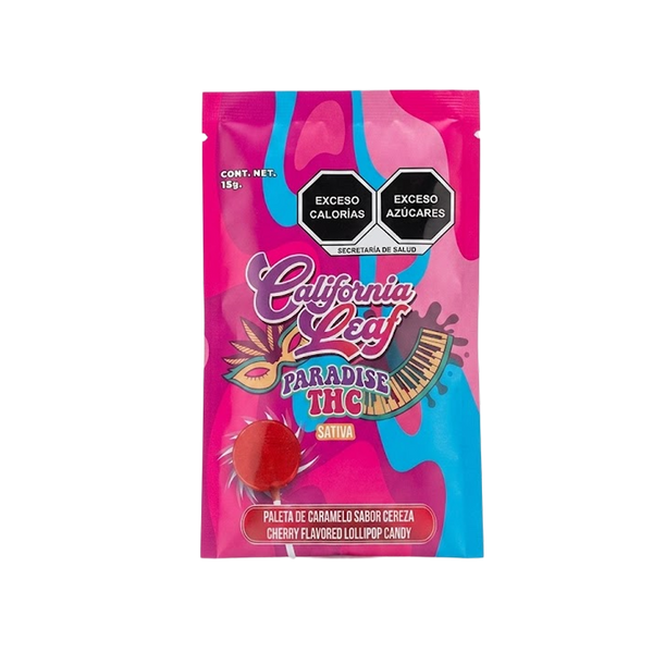 PALETA DE CARAMELO SABOR CEREZA 10MG