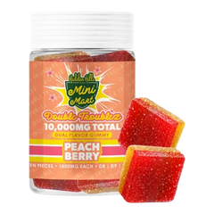THCP Peach Berry Hidden Hills Mini Mart Double Troublez Gummies 10G