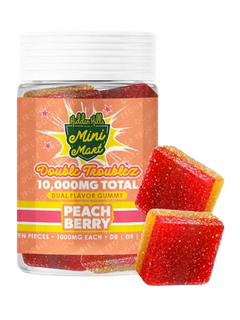 Peach Berry Hidden Hills Mini Mart Double Troublez Gummies 10G-1