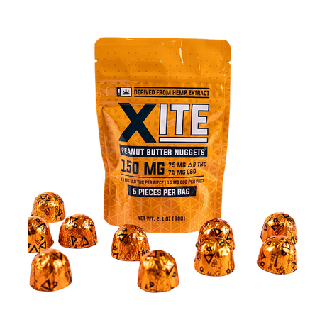 XITE Delta 9 THC Nuggets de mantequilla de cacahuete