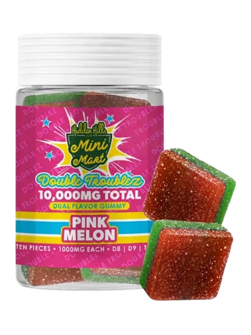 Pink Melon Hidden Hills Mini Mart Double Troublez Gummies 10G-1