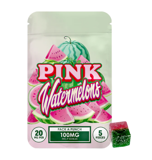 Hidden Hills Pink Watermelons  Punch THCP Gummies 100MG