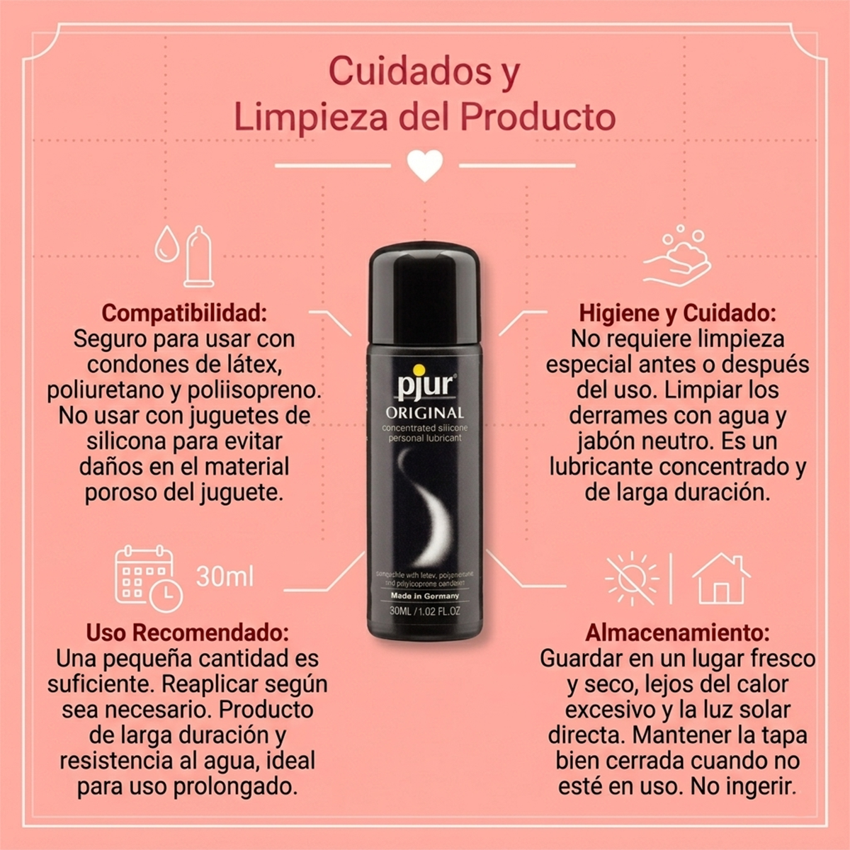 Lubricante Intimo Personal a Base de Silicona Pjur Original – 30 ml-2