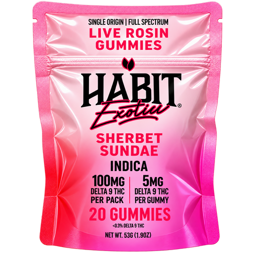 THC Habit Exotics D9 Live Rosin Lemon Sherbert Sundae