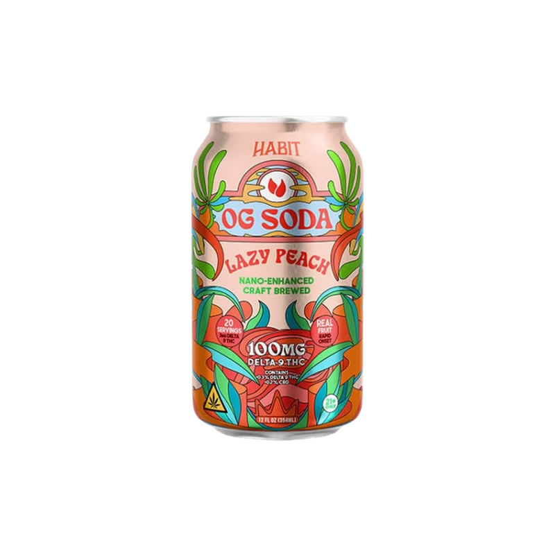 Refresco Delta 9 THC OG - 100 mg - Melocotón perezoso-1