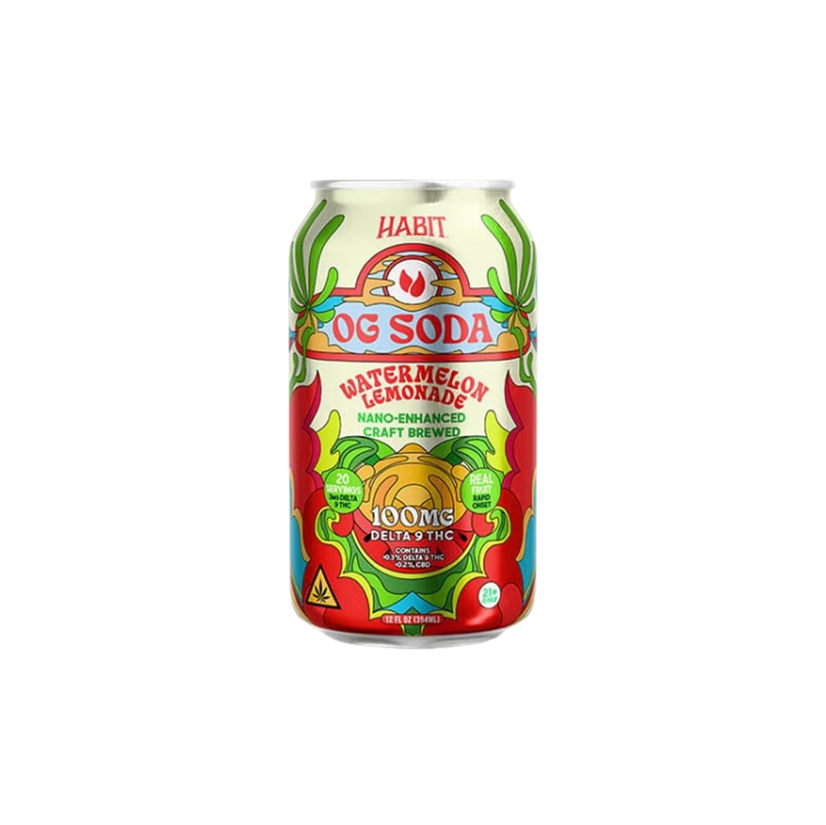 THC Refresco Delta 9 THC OG – 100MG – Limonada de sandía-1
