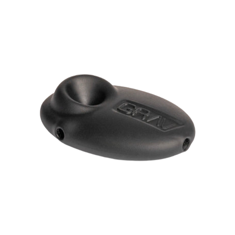 Pipa de Vidrio GRAV Labs Sandblasted Pebble Spoon - Black-1