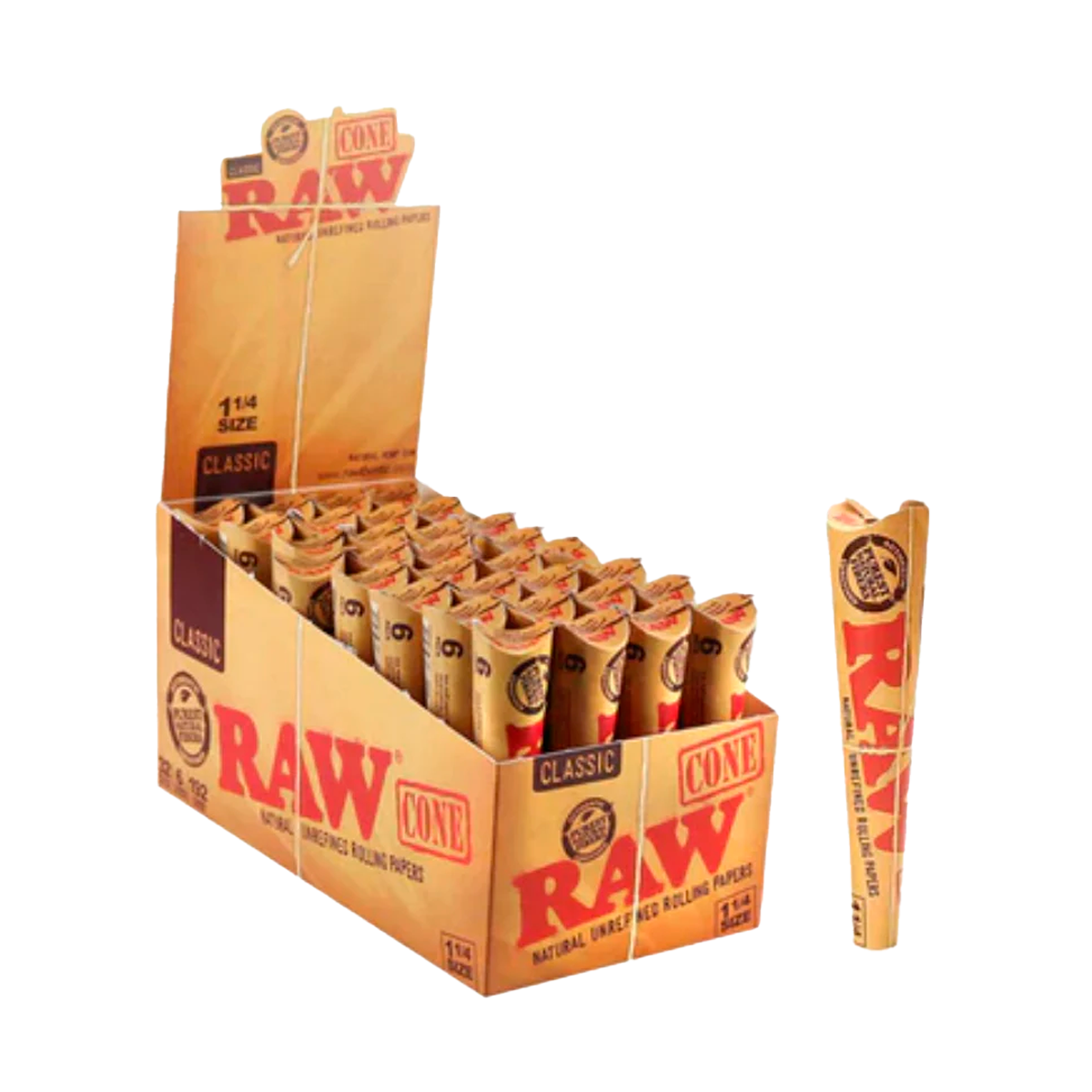 RAW CLASSIC 1 1/4 CONES DISPLAY