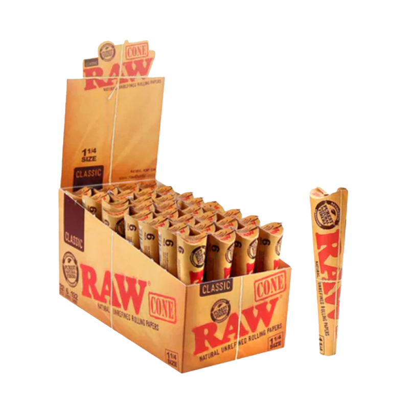 RAW CLASSIC 1 1/4 CONES DISPLAY-1
