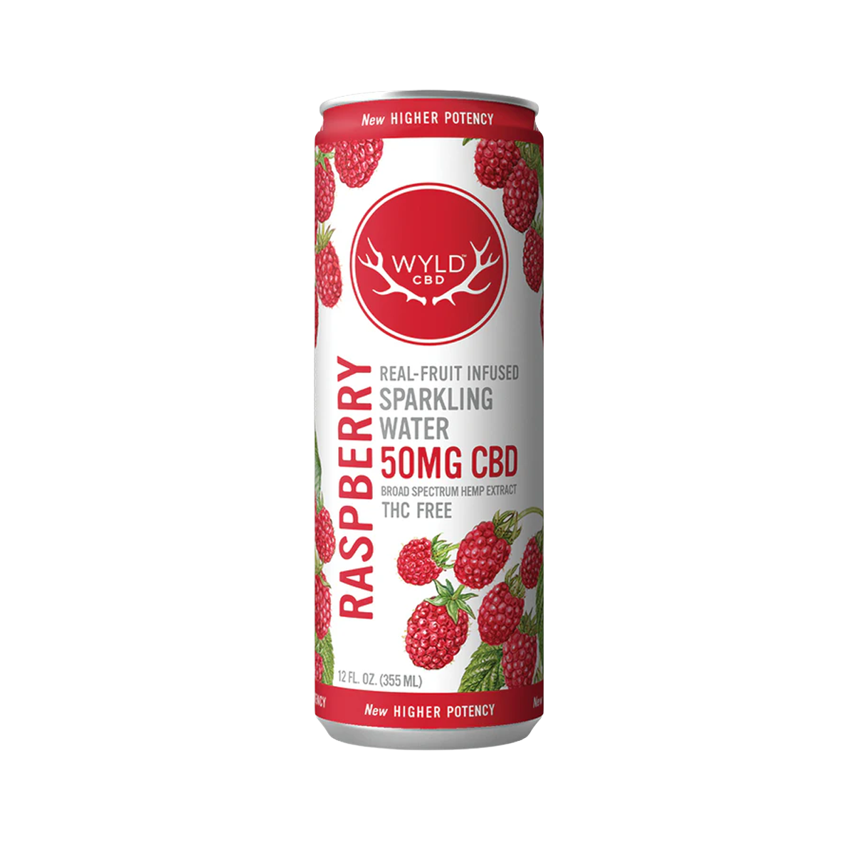 WYLD SPARKLING WATER CBD 50MG RASPBERRY