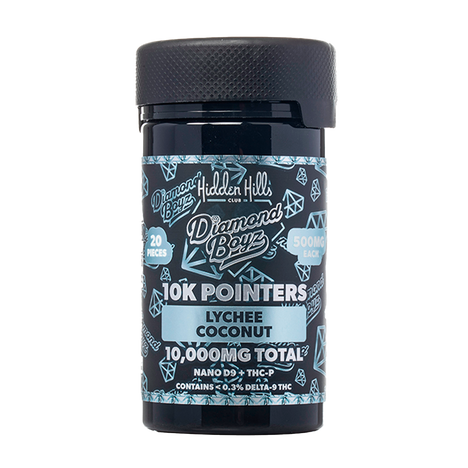 HIDDEN HILLS 10K POINTERS GUMMIES LYCHEE COCONUT