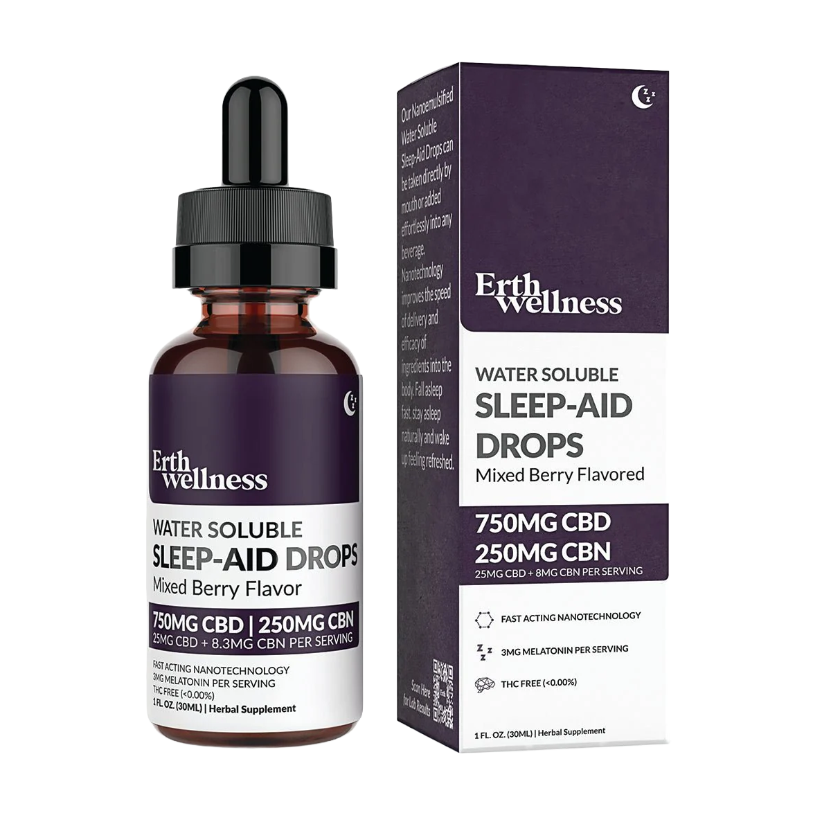 ERTH WATER SOLUBLE SLEEP CBD:CBN MIXED BERRY