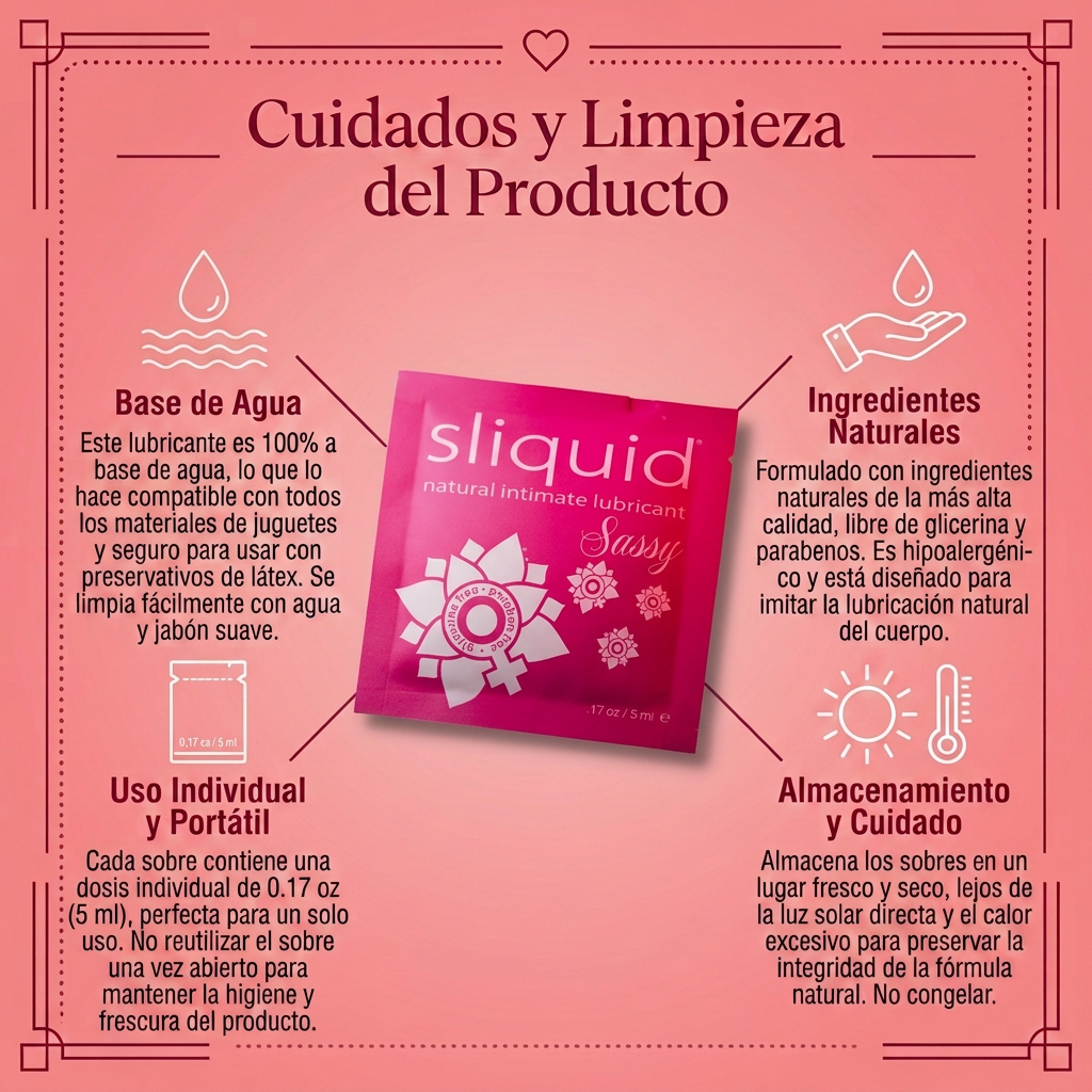 Gel Lubricante Anal en Sobre Individual Sliquid Naturals Sassy-3