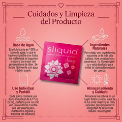 Gel Lubricante Anal en Sobre Individual Sliquid Naturals Sassy-3