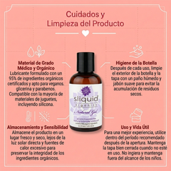 Lubricante en Gel a Base de Agua Sliquid Organics Natural-2
