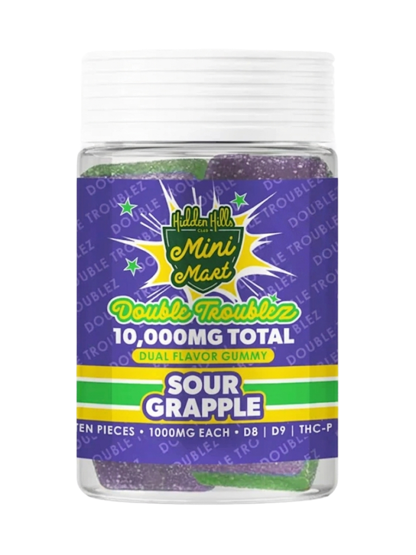 Sour Grapple Hidden Hills Mini Mart Double Troublez Gummies 10G