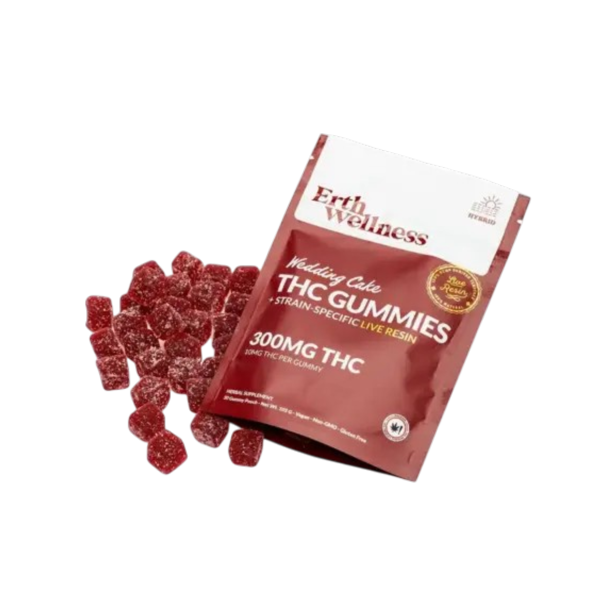 THC Erth Gummies - Wedding Cake (Balanced) 30 gomitas