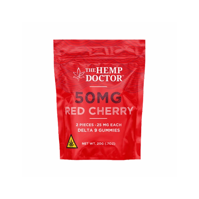 THC The Doctor Gummies Cherry 50mg 2pz D9-1