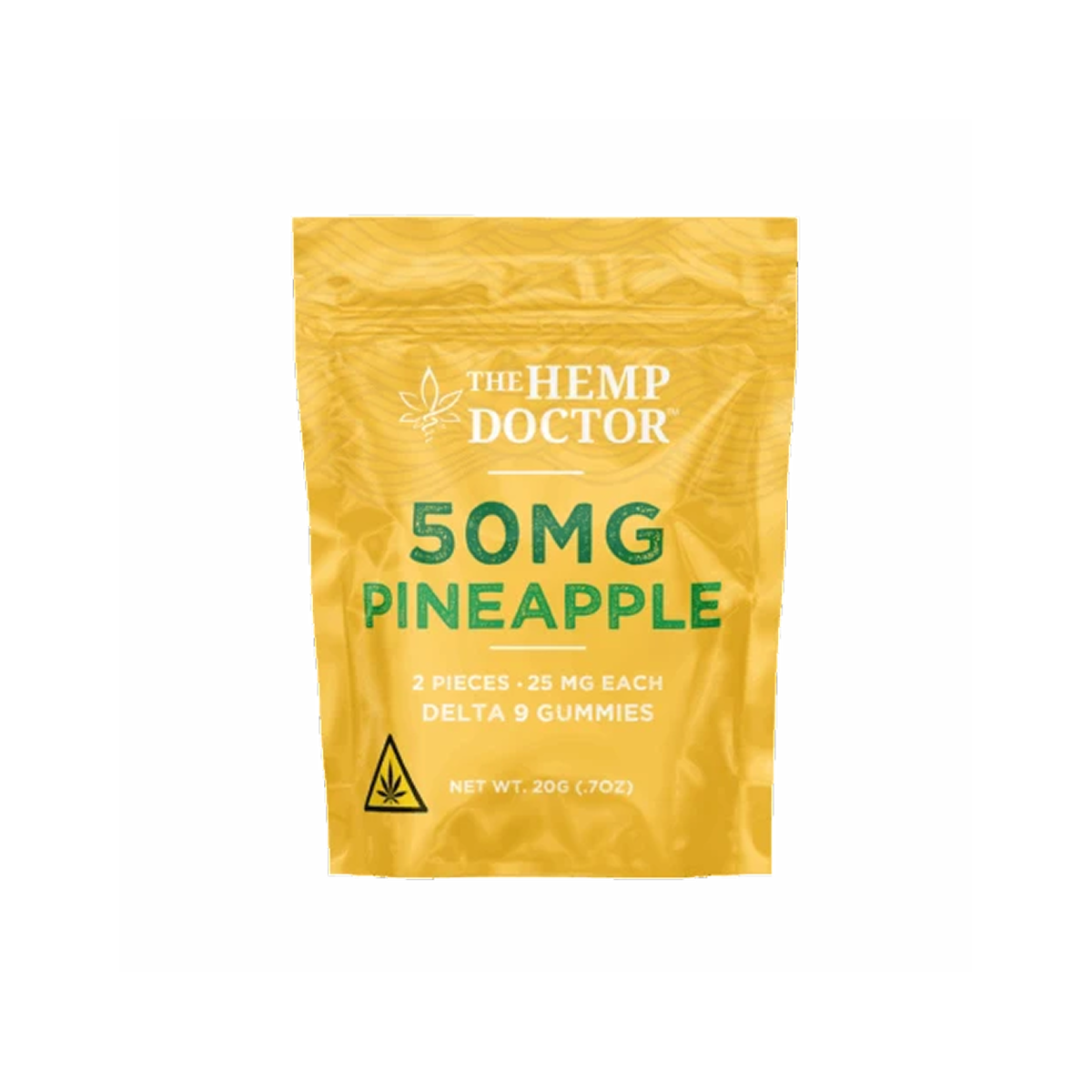 THC The Doctor Gummies Pineaple 50mg 2pz D9-1