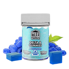 Tre House Gummies D8 Blue rasberry  500mg 20pz-1