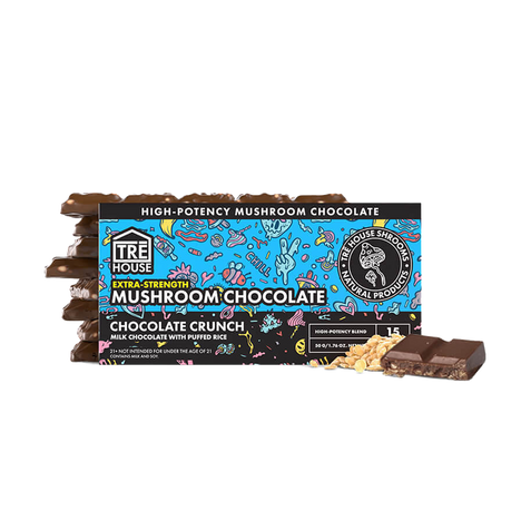 Tre House Chocolate Bar Magic Mushrooms Extra Strength Chocolate Crunch