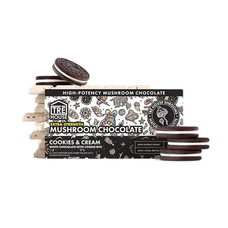 Tre House Chocolate Bar Magic Mushrooms Extra Strength Chocolate Crunch-3