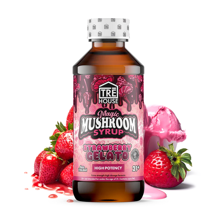 TRE House Syrup Magic Mushrooms Strawberry Gelato