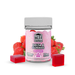 TRE House Gummies D8 Strawberry 500mg 20ct-1
