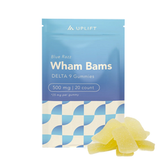 Uplift Wham Bams Delta-9 Gummies Blue Razz (20 pz / 500mg Total)-1