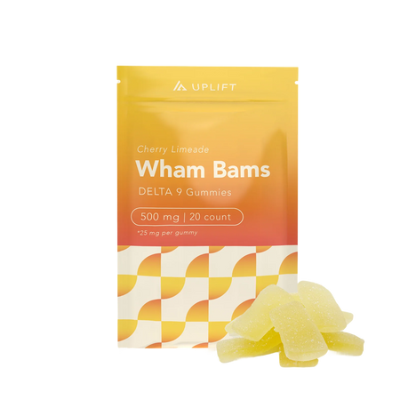 Uplift Wham Bams Delta 9 Gummies Cherry Limeade (20 pz / 500mg Total)