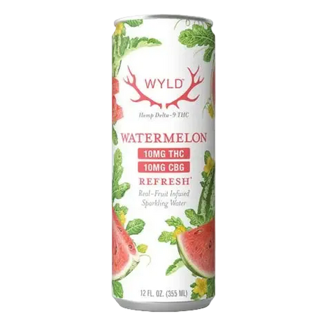 WYLD SPARKLING WATER THC 10MG PACK 1PZ WATERMELON