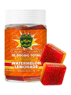 Hidden Hills Watermelon Lemonade Mini Mart Double Troublez Gummies 10G-1