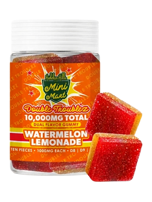 Hidden Hills Watermelon Lemonade Mini Mart Double Troublez Gummies 10G