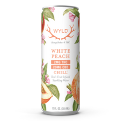 WYLD SPARKLING WATER THC 2MG CBD 20MG WHITE PEACH-1