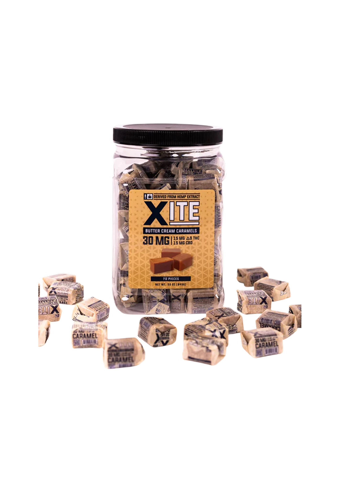 XITE Delta 9 THC Butter Cream Caramels-1