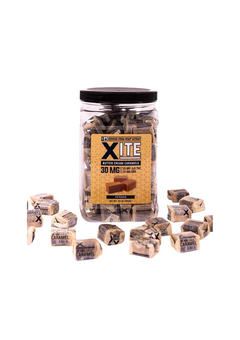 XITE Delta 9 THC Butter Cream Caramels-1