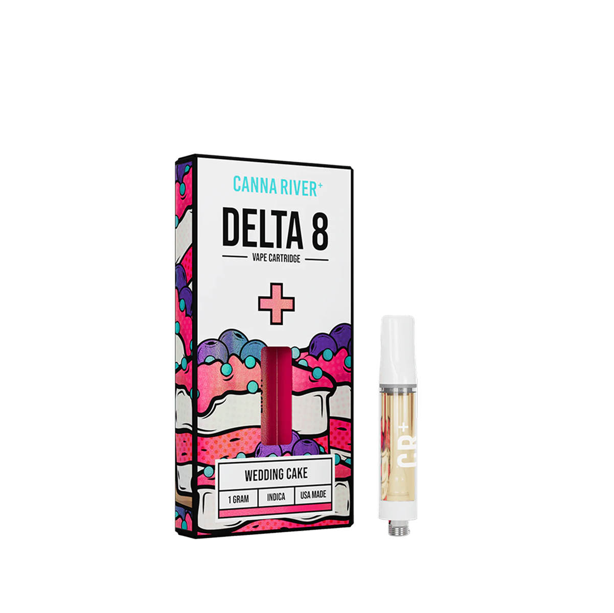 Canna River - D8 Cartridge - Delta 8 THC Wedding Cake-1