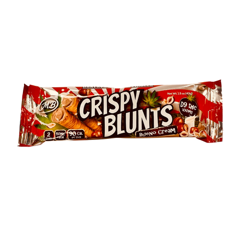 Crispy Blunts Bueno Cream: Oblea Crujiente Delta-9 THC (2 pz / 100mg Total)