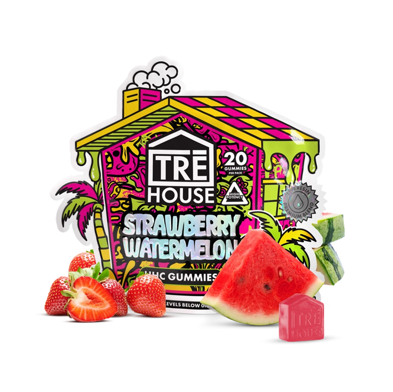 Tre House Gummies Strawberry Watermelon HHC 20ct (Casita)-1