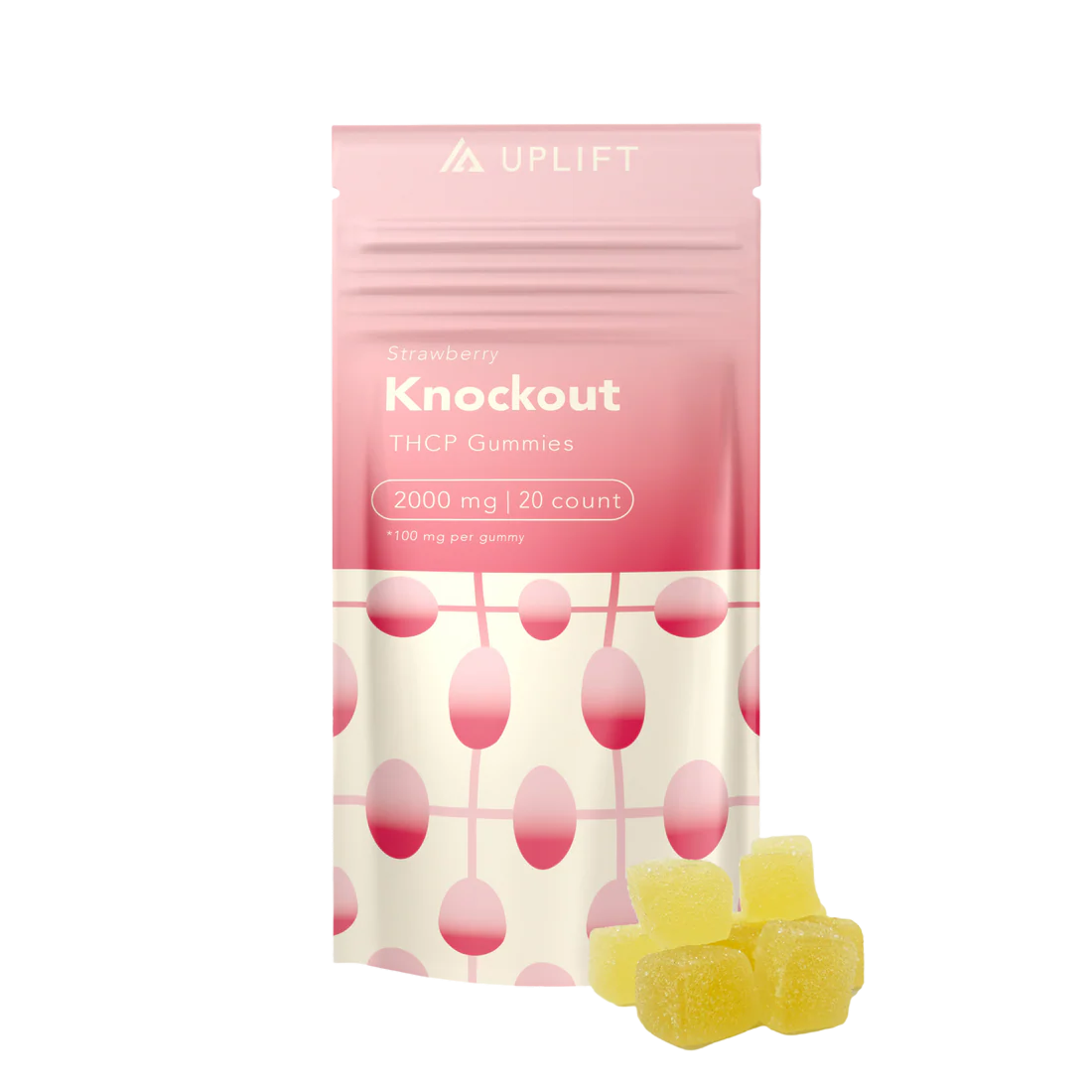 UPLIFT THCP KNOCKOUT CHEW 2000MG STRAWBERRY